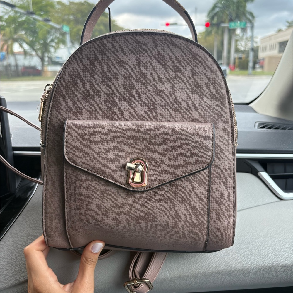 Elegant Taupe Backpack
